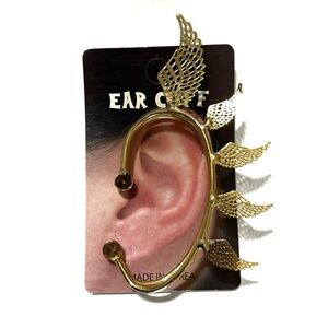 Gold Angel Wings Ear Cuff
